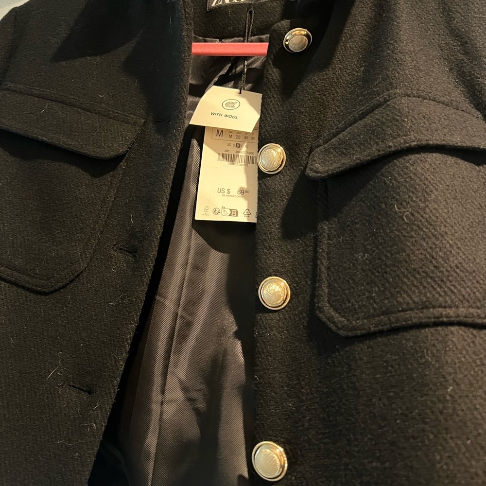 Zara wool blend jacket - Picture 3 of 5